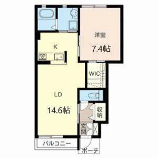 サンク テール【0103号室】の間取り