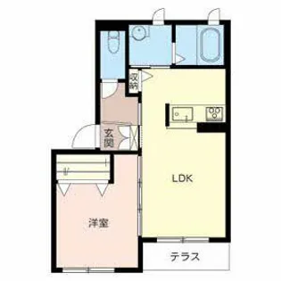 Lo paseo bien【0102号室】の間取り