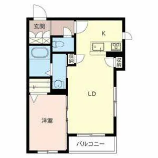 ディアコート ゆづる葉(弓弦葉)【0201号室】の間取り