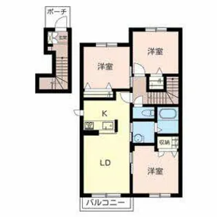 シャーメゾン リバティ【0202号室】の間取り