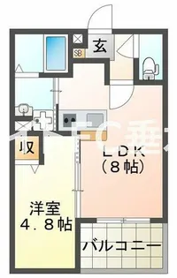 メゾンソレイユ【3階】の間取り