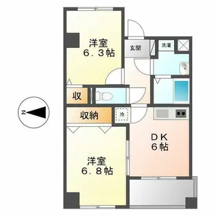 スリーウェイ金山【7階】の間取り