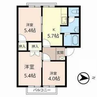 メゾン菖蒲台【2階】の間取り