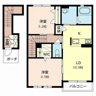 シャーメゾンあん【0202号室】の間取り