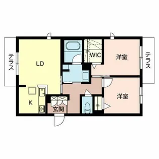 SHAMAISON FOREST【0107号室】の間取り