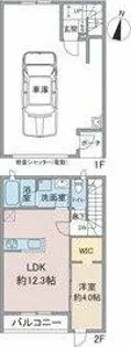 Back date fort【2階】の間取り