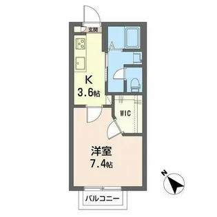 グリーンヒルハイツ【A0201号室】の間取り