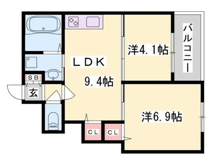 F asecia caph【2階】の間取り