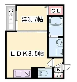 F asecia caph【2階】の間取り