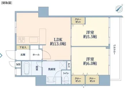 福岡県福岡市博多区冷泉町【マンション】の間取り