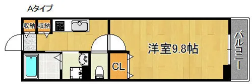 クロスロードⅡ【1階】の間取り