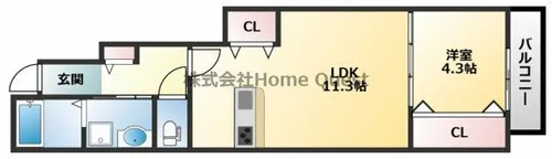 ルミエール・K【1階】の間取り