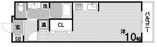S-FORT神戸神楽町【3階】の間取り