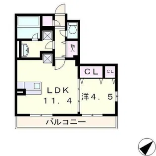 セレンディピティ堅田【3階】の間取り