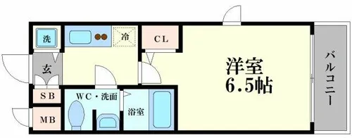 アドバンス西梅田Ⅱ【9階】の間取り