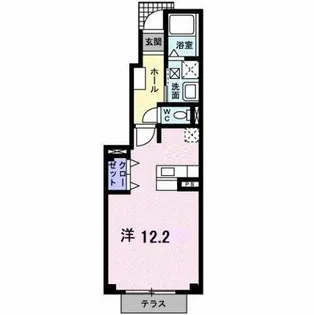 フォレストヒルズ2号館【1階】の間取り