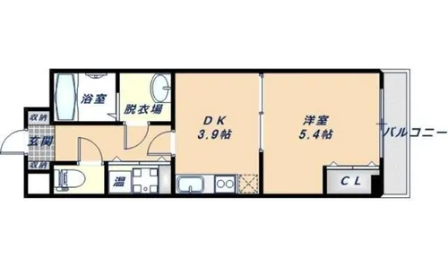 アウラ新深江【7階】の間取り