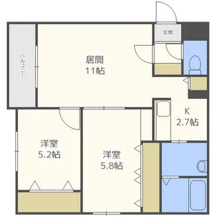 Gran Felicia S24【2階】の間取り