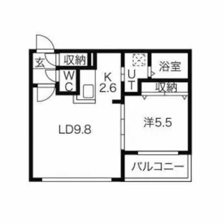 アジュールコートN5【3階】の間取り