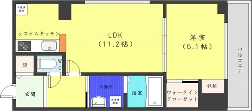 スペチアーレ・プリーモ【11階】の間取り