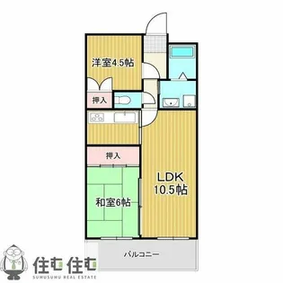 サンハイツ池田【203号室】の間取り