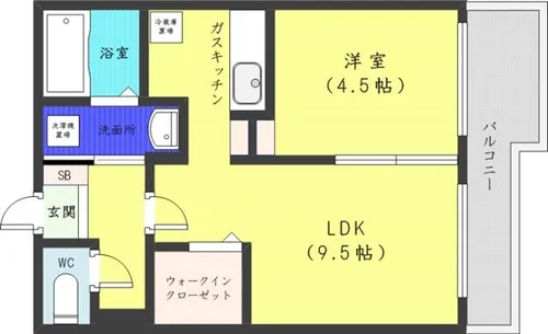 シティレジデンス南12条【2階】の間取り