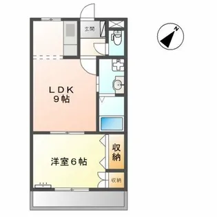 レッドウィング二番館【1階】の間取り