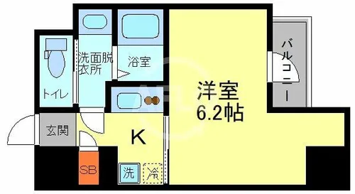 ArtizA森ノ宮D.C.【11階】の間取り