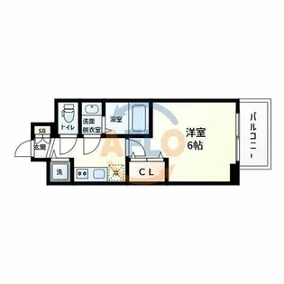 ファーストフィオーレ天王寺オリーブ【11階】の間取り