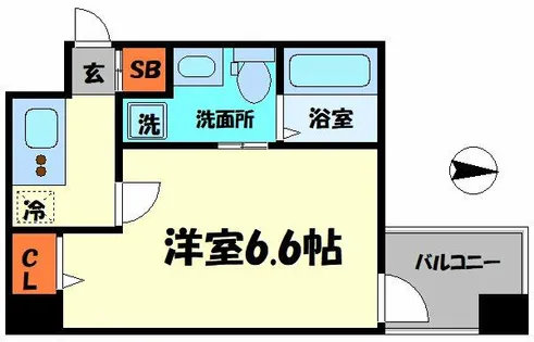 LIVIAZ NAMBA SOL【8階】の間取り
