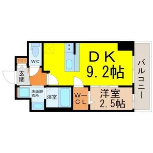 エステムコート名古屋新栄IIアリーナ【4階】の間取り