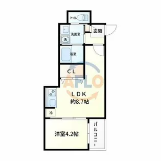 H-maison大正Ⅳ【3階】の間取り