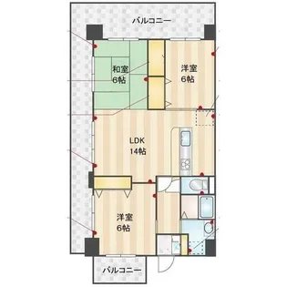 ウィンドウⅡ【0505号室】の間取り