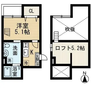 K’sハイツ【1階】の間取り