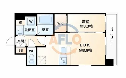 Luxe新大阪西【3階】の間取り