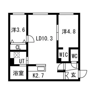 TOOZ福住【303号室】の間取り