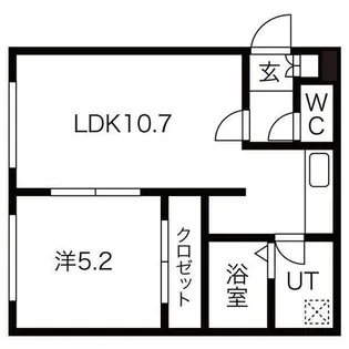 NOJU琴似【1階】の間取り