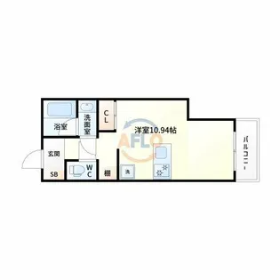 フォレステージュ江坂公園【7階】の間取り