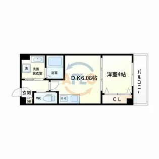 TERRA山之内Ⅱ【1階】の間取り