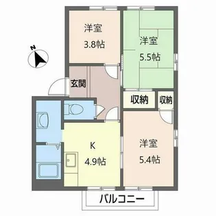 サニープラザ【B201号室】の間取り