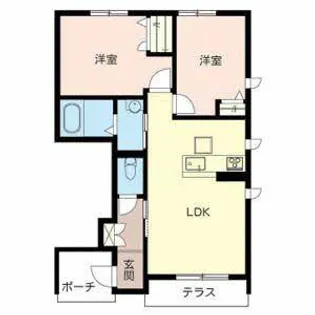ヴェルチェ橿原運動公園【B101号室】の間取り