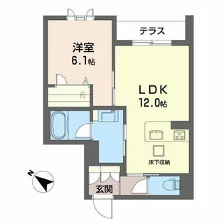 シャーメゾン アメニティ【1階】の間取り