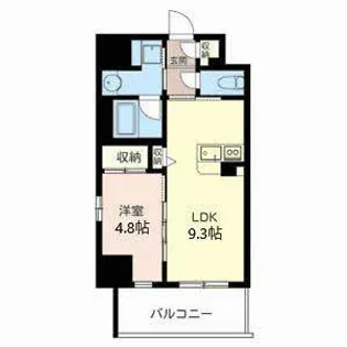レジデンス 櫂 枚方駅前【0505号室】の間取り
