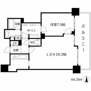 ザ・セントラルマークタワー【28階】の間取り
