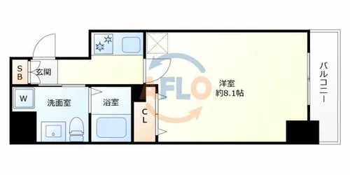 MSR梅田EAST【11階】の間取り