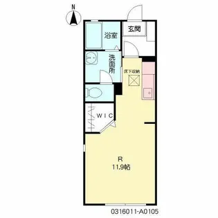 ジュネス西宮市【A0105号室】の間取り