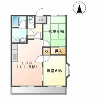 シャインヒルズ滝ノ水【1階】の間取り