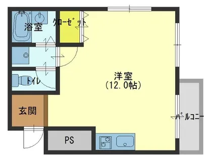 ローズマンション新深江【2階】の間取り