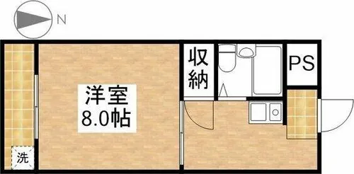 エクセル羽黒【107号室】の間取り