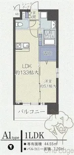 ル・セードル天神橋【2階】の間取り